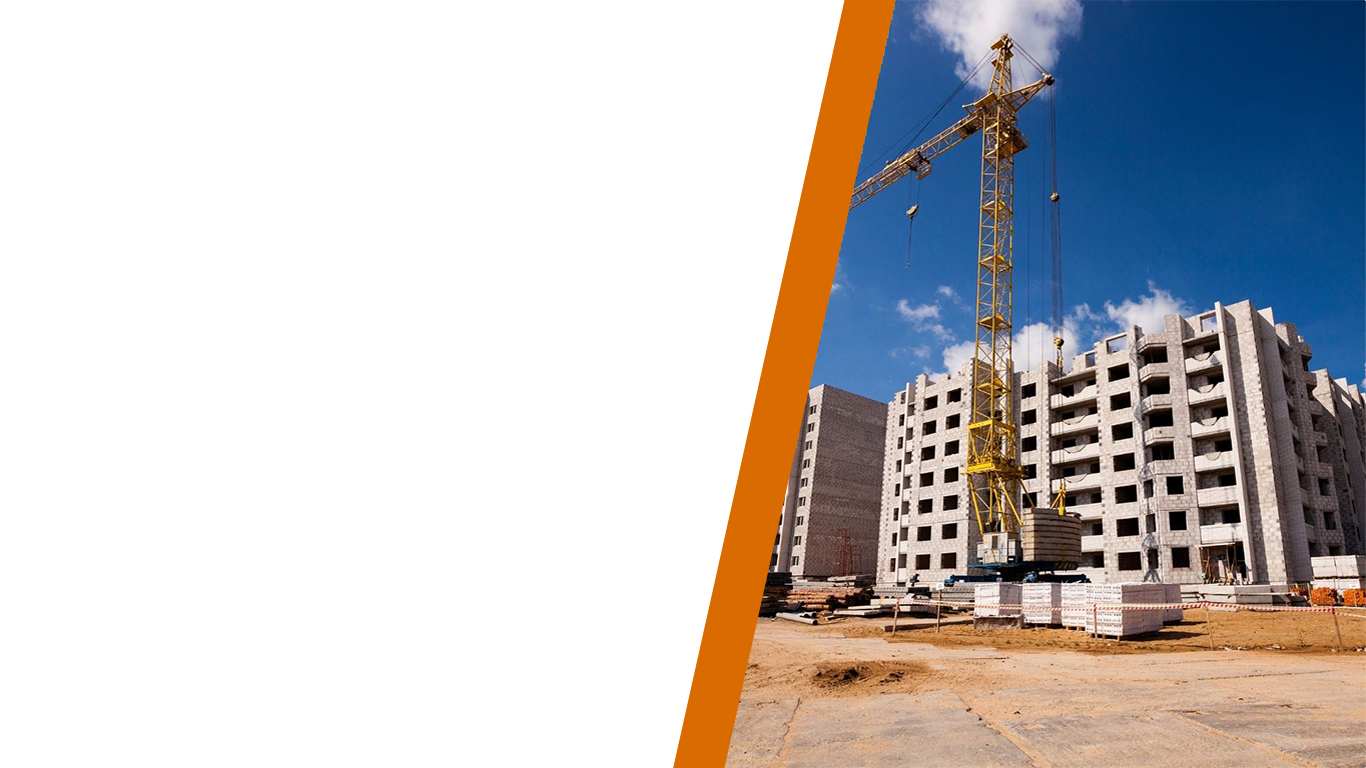 Obra en construcción con grúa
